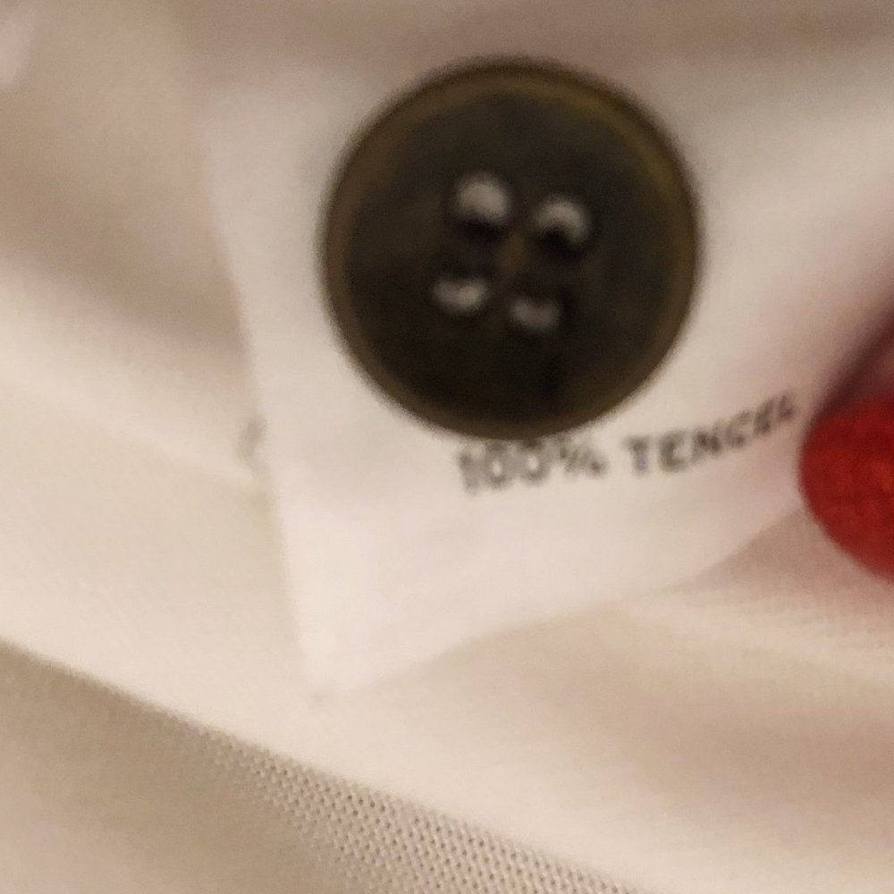Halogen White Button Down Long Sleeve Top Small - Picture 8 of 8